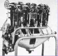 Daimler-Flugmotor,150 PS, etwa 1916. Original, geschnitten