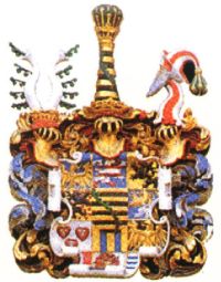 Das ernestinische Wappen von Jena