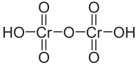 Struktur von Dichromsäure