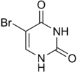5-Bromouracil structure.png