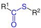 Allgemeine Struktur der Thiolester