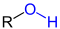 Allgemeine Struktur der Hydroxygruppe (blau markiert)