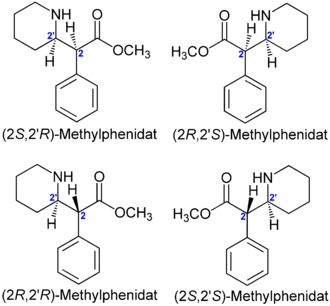 Stereoisomere von Methylphenidat