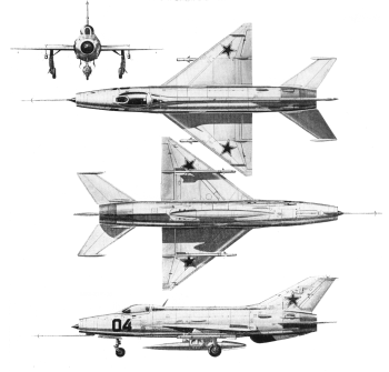 Riss der MiG-21F-13