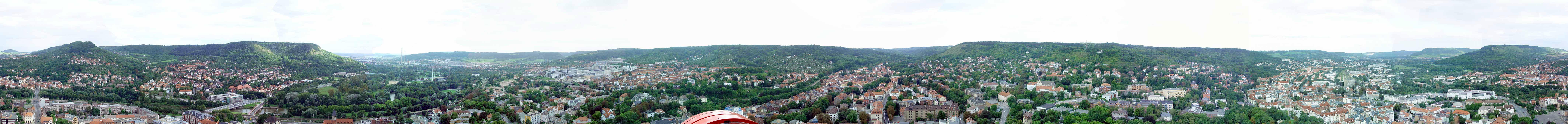 360°-Panorama von Jena
