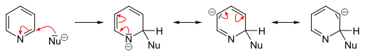 Nukleophile Substitution in 2-Position