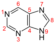 Strukturformel von Purin