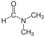 Strukturformel von Dimethylformamid