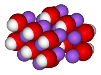 Struktur von Natriumhydroxid