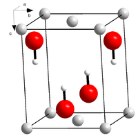 Kristallstruktur von Lithiumhydroxid
