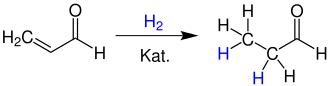 Herstellung von Propanal durch katalytische Hydrierung von Acrolein