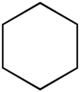 Strukturformel von Cyclohexan