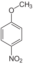 Struktur von 4-Nitroanisol