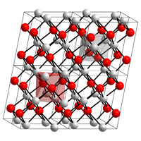 Kristallstruktur von Kupfer(II)-oxid
