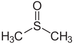 Strukturformel von Dimethylsulfoxid