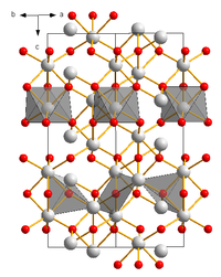 Kristallstruktur von Eisen(III)-oxid