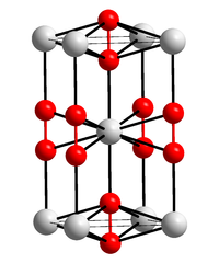 Kristallstruktur von Bariumperoxid