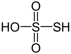 Struktur von Thioschwefelsäure