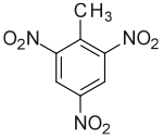 Strukturformel von Trinitrotoluol